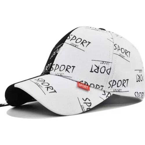 2021 New Outdoor Sport Baseball Cap Spring And Summer Fashion Letters Print Adjustable Long strap Hat Men Women Caps Hip Hop Hat