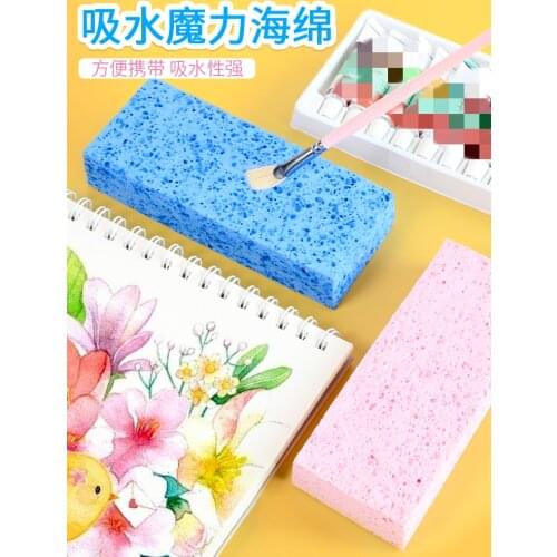 Large watercolor absorbent sponge Moisturizing magic cotton Pen washing sponge For cleaning brushes Quick-absorbing paint