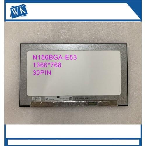 15.6" N156BGA-E53 Rev B2 C1 N156BGA E53 Laptop LCD Display Screen Matrix 1366X768 EDP 30 pins DP/N 07XMDT with No screw holes