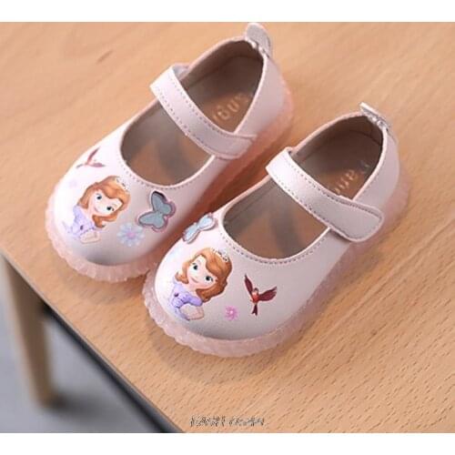 Disney childrens cartoon Sofia princess girl non-slip soft-soled sandals fashion beach shoes for toddler party