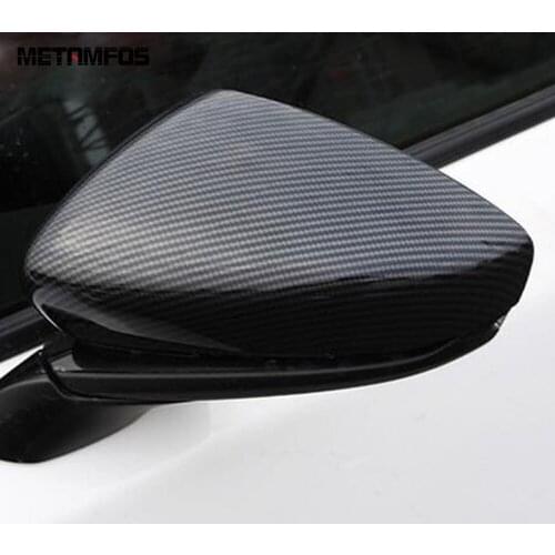 For Mazda CX-30 CX30 2020 2021 Rearview Side Wing Door Mirror Cover Trim Protection Cap Carbon Fiber Accessories Car Styling