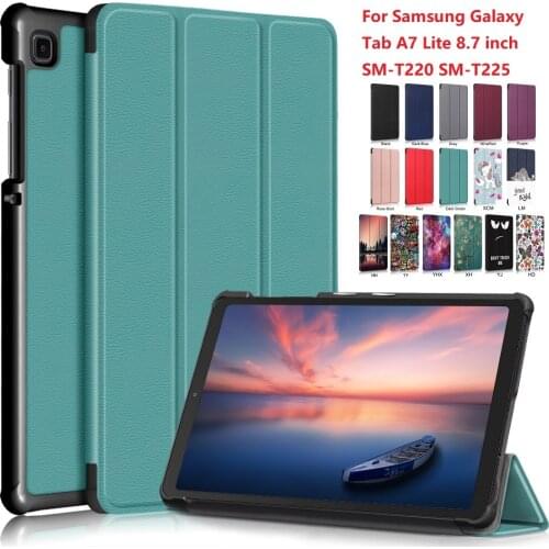 For Samsung Galaxy Tab A7 Lite 8.7 SM-T220/T225 Tablet Adjustable Folding Stand Cover for Samsung Galaxy Tab A7 8.7 2021 Case