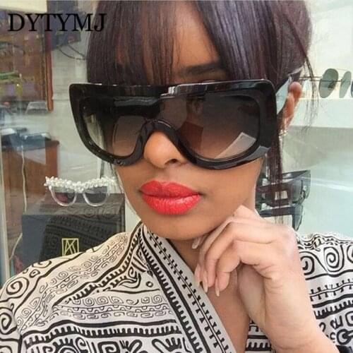 DYTYMJ Oversized Gradient Sunglasses Women Luxury Brand Sunglasses Men/Women Vintage Shades Women Big Frame Punk Gafas De Sol