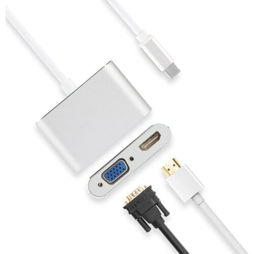 HUWEI USB C HDMI VGA Adapter Type C to HDMI 4K Thunderbolt 3 For Huawei Matebook 13 E X Pro Case Connect projector USB-C HDMI TV