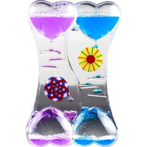 Fidget Toys Water Motion Liquid Bubble Timer Calming Sensory Fidget Therapeutic And Toy Desk Game Relaxation