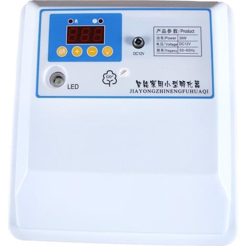 Egg Hatching Incubator High Working Stability Automatic Poultry Hatcher Wide Temperature Range DC12V 30W