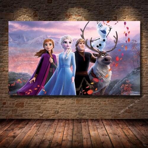 Disney Classic Movie Frozen 2 HD Print Canvas Painting Wall Art Living Room Bedroom Decoration Painting As A Gift