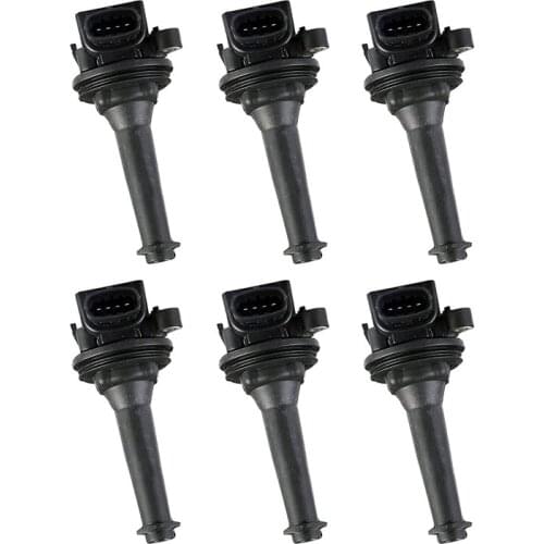 6pcs Ignition Coils Pack for 1999-2005 Volvo S80 Xc90 2.8l 2.9l L6 Uf341,5c1320,30713416,91256010,9125601,0221604001