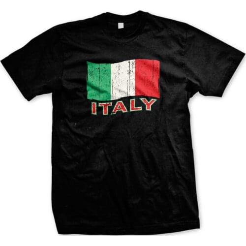 Italy Flag Distressed Italia Italian National Pride T-Shirt Summer Cotton Short Sleeve O-Neck Mens T Shirt New S-3XL