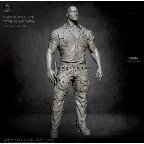 75MM Resin model kits man figure self-assembled TD-2537