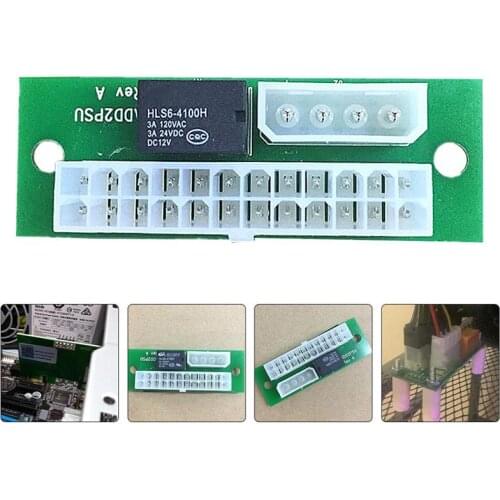 Multiple Power Supply Adapter ADD2PSU ATX 24 Pin to Molex 4 Pin Boot Cards