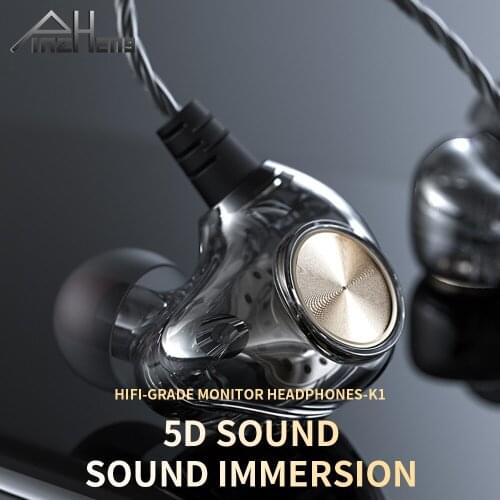 PINZHENG Earphones Wired Headphones For Xiaomi Samsung Smartphone Earphone In Ear Sports Micro Headset HIFI Earbuds Headphone