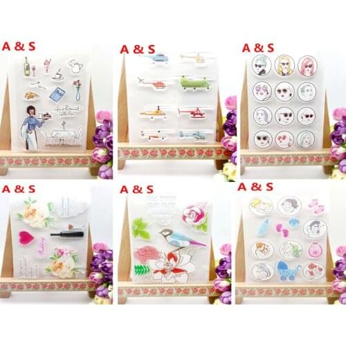 More Design Transparent Clear Silicone Stamp/Seal For DIY Scrapbooking/Photo Album Decorative Clear Stamp