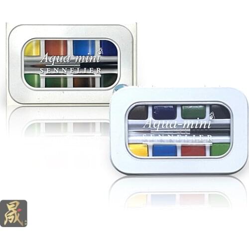 Sennelier Master Watercolor Paint Solid Color 8 Colors Aquarela Mini Set Artist Honey Water Color Color Block Art Supplies f