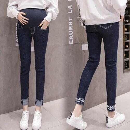 Maternity Stretch Pants Jeans For Pregnant Women Clothes Skinny Denim Jeans Pregnancy Pants Maternity Clothing Spring Summer New