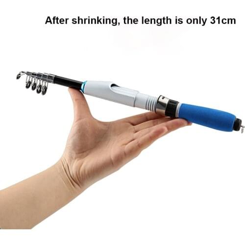 High Quality Fishing Rod 1.0m-2.3m Mini Telescopic Fishing Rod High Performance Sea Fishing Spinning Fishing Pole