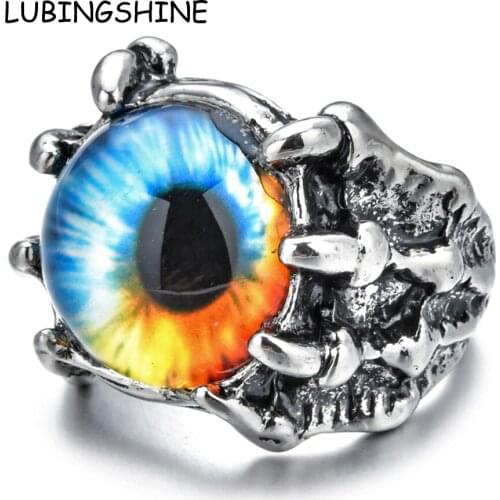 Vintage Midi Finger Dragon Claw Rings for Women Men Evil Eye Silver Color Punk Open Adjustable Knuckle Ring Party Jewelry Gift