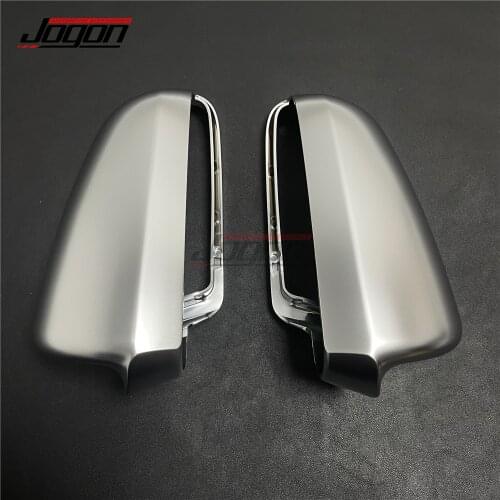 Car Side Rear View Rearview Mirror Cover Replace For Audi A4 S4 B6 B7 8E 8H R-Line 2002-2008 ABS Chrome