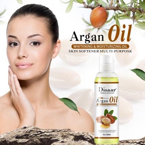 100ml Disaar Pure Relaxing Natural Nourishing Organic Argan Essential Body Massage Oil Whitening Cream Serum Facial VitaminC
