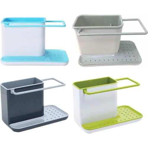 2PCS Kitchen Storage Racks Kitchenware Drainer Waterproof Plastic Container Bathroom Organization Household Accessory