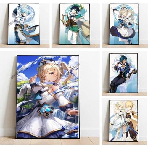 DIY Diamond Painting Genshin Impact Anime Game Cross Stitch Kits Pictures Diamond Embroidery Full Square Mosaic Home Decoration