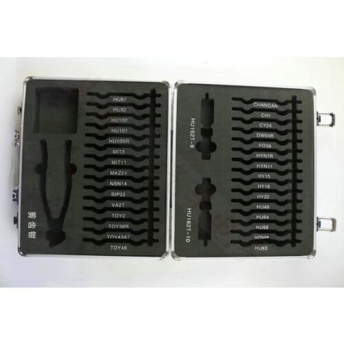Free Shipping Original 32pcs/set 2 in 1 LiShi tool for car lock repair + 1 Free Lishi Cutter locksmith tools