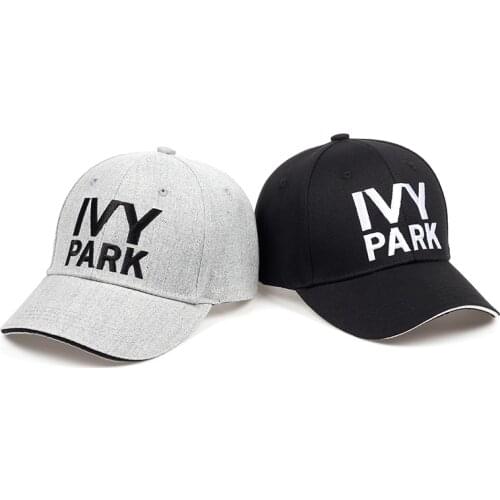 PARK Baseball Cap Beyonce Sporty Style Cotton Hemp ash Hat Unisex Snapback Caps for Women Man Brand Embroidery Gorras