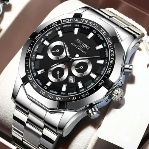 Fashion Mens Watches Luxury Men Sports Waterproof Quartz Watch Male Business Stainless Steel Luminous Clock relogio masculino