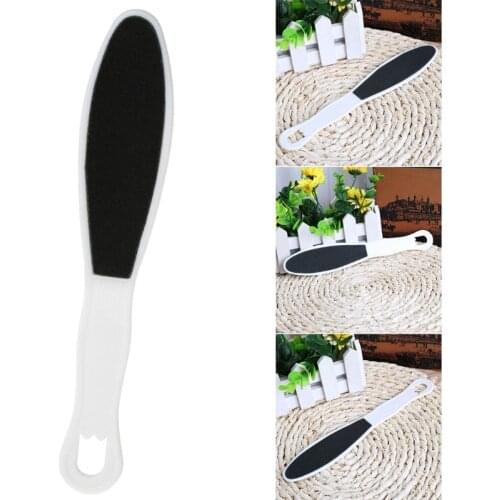 Double Side Foot Rasp File Hard Dead Skin File Callus Remover Feet Scrubber Massage Pedicure Tool Foot Care Plastic Handle