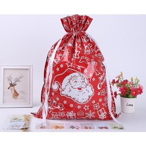 Large Gift Bag Christmas Presents Apple Candy Bag Santa Claus Bag Candy Bag Christmas Decorations 2020 New Year Presents