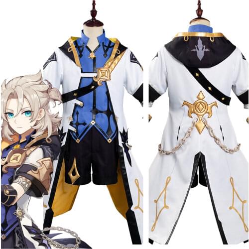 Game Genshin Impact Albedo Cosplay Costume Outfits Halloween Carnival Costumes Custom Made