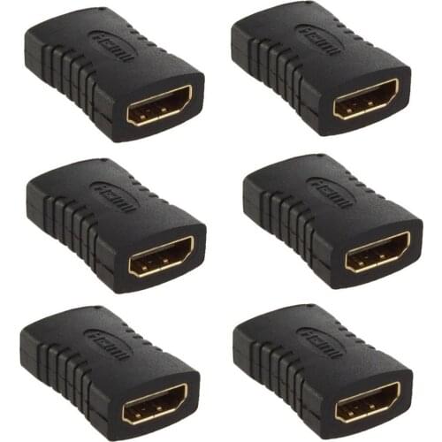 LBSC(5-Pack) 3GHz F Type RG6 Coax Cable Female to Female Connector,Cable Extension Adapter Connects Two Coaxial Video Cables