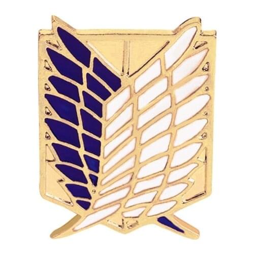 Anime Collection Wing of Liberty Souvenir Pins Badges Attacks On Titan Scouting Legions Brooch Cosplay Fashion Jewelry