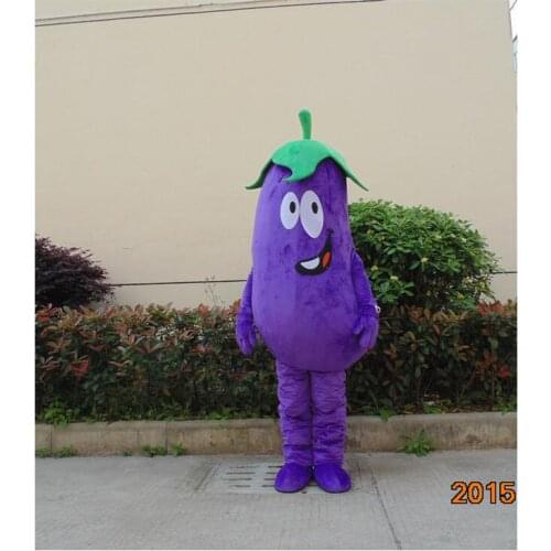 Purple Eggplant mascot costume vegetable for sale Party Game Outfit Cosplay Unisex Hallowen Christmas carnival opening gift