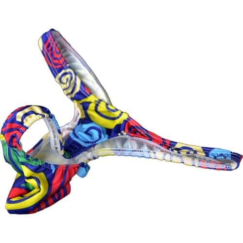 Wave Circle Penis Pouch Mens Sexy Underwear Sexy G-String Swimwear T-back Elastic Hot Mens Underwear Gay Jockstrap