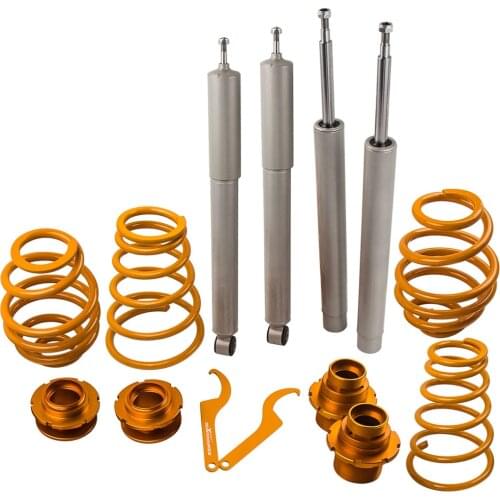MaXpeedingrods ADJUSTABLE COILOVER FOR BMW E30 51mm Strut FRONT REAT SUSPENSION KIT Strut Shocks (51mm Front Dampers)