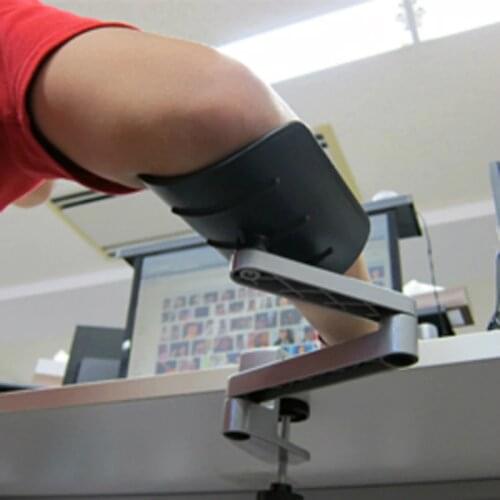 Computer Desk Hand Bracket Keyboard Mouse Wrist Support Rotation Lifted Metal Arm Bracket Office Adjustable Hand Rest Frame Safe