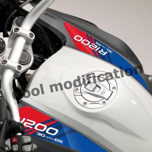 For BMW R1200GS R 1200 GS 30 Years LC 2013-2018 Year Motorcycle Tank Pad Side Protector Stickers PVC Waterproof Decals Case