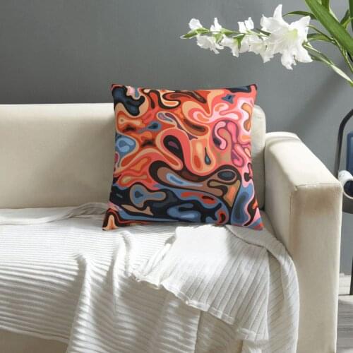 Liquid Surface pillowcase printed cushion cover sofa waist pillow pillow cover