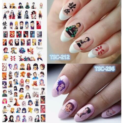 Newest TSC series TSC-212-213 Cartoon character 3d nail art stickers decal template diy nail tool decoration