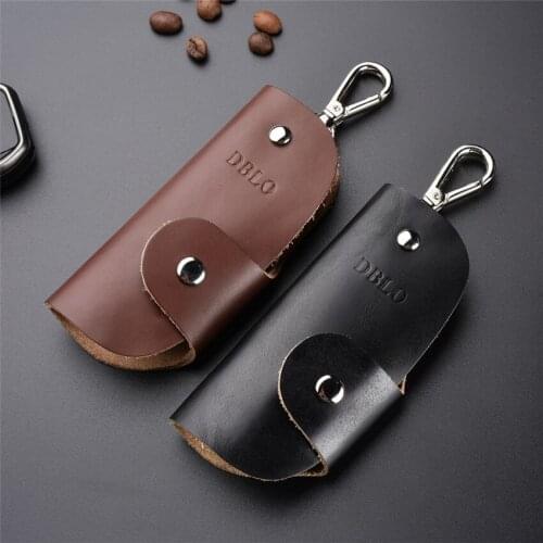 2020 New Simple Men Key Holder PU Leather Keys Organizer Keychain Fashion KeyBag Car Housekeeper Women Key Wallets Car Key Case