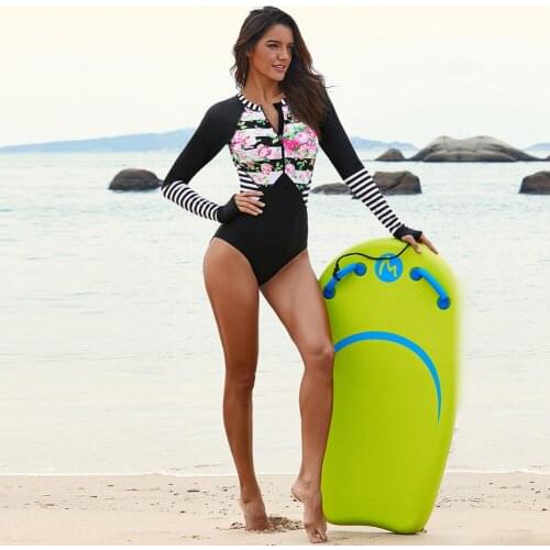 Swim Wear Women 2019 Sexy Swimsuit Womens Swimming Suit Bathing Suits Bodysuit Long Sleeve Printed Surf Drying 410959 Print