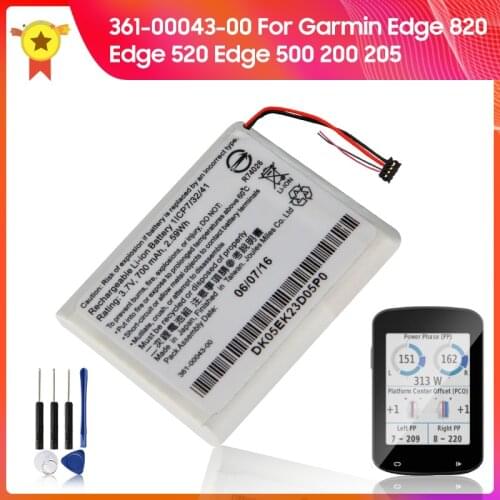 Genuine Replacement Battery 361-00043-00 For Garmin Edge 820 Edge 520 Edge 500 200 205 Edge820 GPS Cycling Computer 700mAh