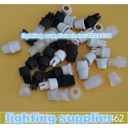 1000pcs/lot Plastic Twisted Wire Cable Grip Strain Relief Wire Clamp Cord Grip for E27 Pendant Lamp