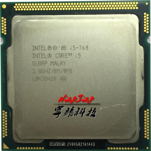 Intel Core i5-760 i5 760 2.8 GHz Quad-Core Quad-Thread CPU Processor 8M 95W LGA 1156