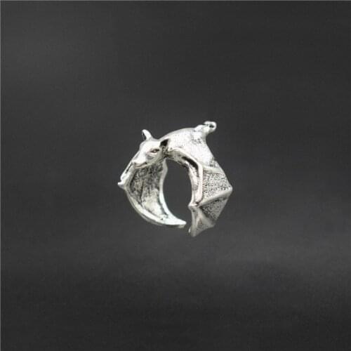 Retro Fruit bat rings Flying fox rings Bat jewelry Fox ring jewelry Animal jewelry Gift Foxes Bat Adjustable ring