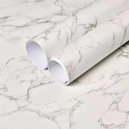 Self-adhesive Wallpaper Sticker Roll Desktop Waterproof Marble Wallpaper Vinyl For Living Room Bathroom Kitchen Walls Home Decor
