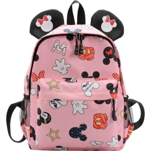 Disney Mickey Mouse School Bag Minnie for Boys Girls baby Bag Children Backpack Kindergarten Backpack kid School Bags Satchel