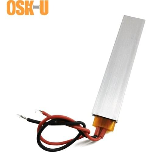 100x21x5mm Thermostatic PTC Heater Element 36/48/110V PTC Heating Element 220/230 Celsius Degree PTC Heater Plate for Censer