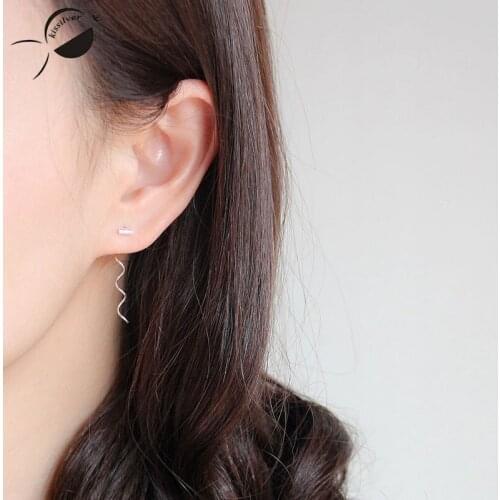 Women Drop Earrings Pure S925 Sterling Silver Black Ball Party Earrings Fine Jewelry Young Women Dangle String Earring Gifts